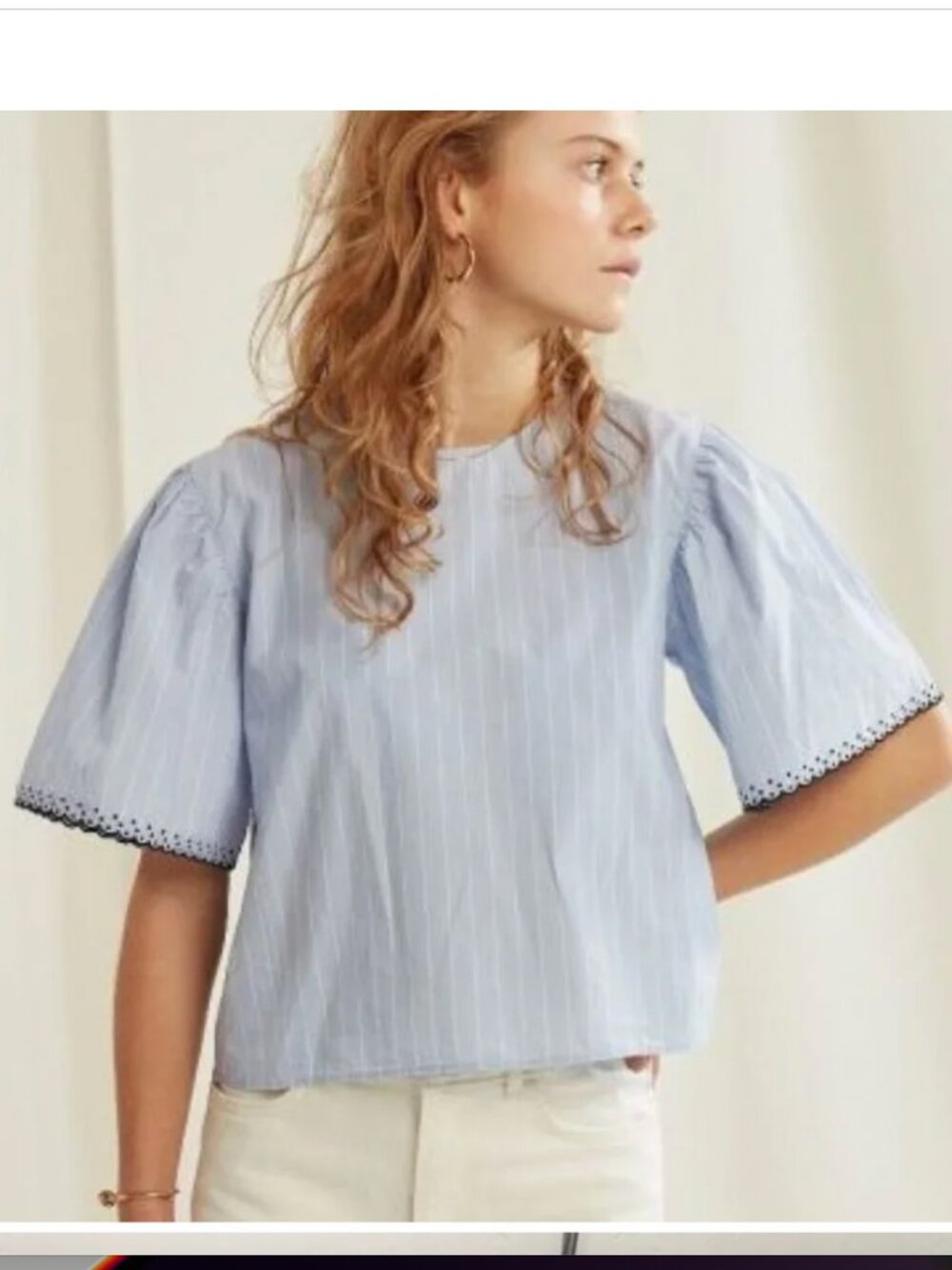 Les Coyotes De Paris Girls Striped Blouse